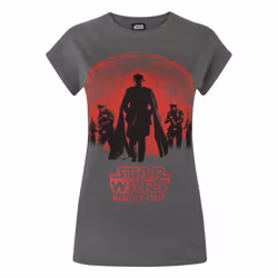 Star Wars Womens/Ladies Rogue One Foil T-Shirt - S, Grey