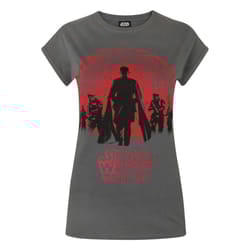 Star Wars Womens/Ladies Rogue One Foil T-Shirt - S, Grey
