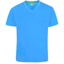 Duke Mens Signature 2 King Size Cotton V Neck T-Shirt - 5XL, Blue