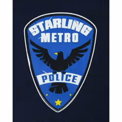 Arrow Womens/Ladies Starling City Metro Police T-Shirt - M, Blue