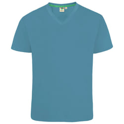 Duke Mens Signature 2 King Size Cotton V Neck T-Shirt - 2XL, Teal