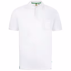 Duke Mens Grant Chest Pocket Pique Polo Shirt - M, White