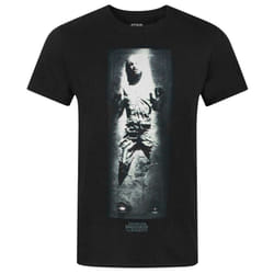 Star Wars Official Mens Han Solo Carbonite T-Shirt - S, Black