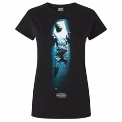 Star Wars Womens/Ladies Han Solo Carbonite T-Shirt - Small, Black