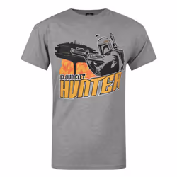 Star Wars Official Mens Boba Fett Cloud City T-Shirt - S, Grey