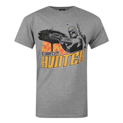 Star Wars Official Mens Boba Fett Cloud City T-Shirt - S, Grey