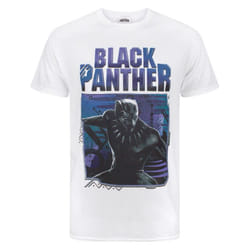 Marvel Black Panther Mens T-Shirt - XXL, White