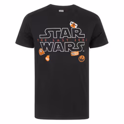 Star Wars Mens The Last Jedi Badges T-Shirt - XXXL, Black