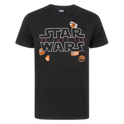 Star Wars Mens The Last Jedi Badges T-Shirt - XXXL, Black