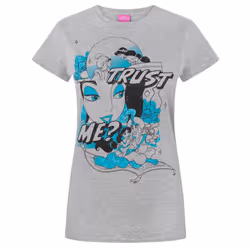 Disney Womens/Ladies Aladdin Trust Me T-Shirt - Large, Grey