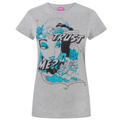 Disney Womens/Ladies Aladdin Trust Me T-Shirt - Large, Grey