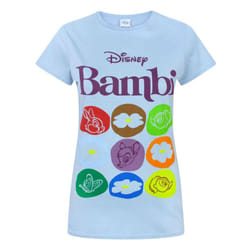 Disney Womens/Ladies Bambi Motif T-Shirt - X-Large, Blue