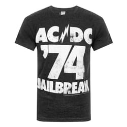Amplified Official Mens AC/DC Comics Jailbreak T-Shirt - S, Black