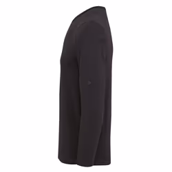 Premier Mens Long John Roll Sleeve Tee - XS, Black