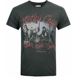 Amplified Official Mens Motley Crue Girls Girls Girls T-Shirt - XL, Charcoal