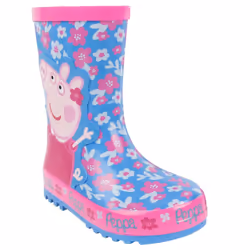 Peppa Pig Girls Flower Wellington Boots