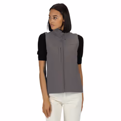 Regatta Womens/Ladies Flux Softshell Bodywarmer / Sleeveless Jacket (Water Repellent & Wind Resistant) - 14, Seal Grey