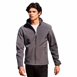 Regatta Reid Mens Softshell Wind Resistant Water Repellent Jacket - S, Seal Grey