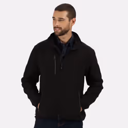 Regatta Mens Omicron III Waterproof Fleece Jacket - M, Black