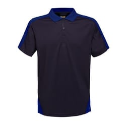 Regatta Mens Contrast Coolweave Polo Shirt - S, Navy/New Royal
