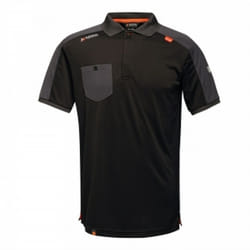 Regatta Mens Offensive Wicking Polo Shirt - S, Black