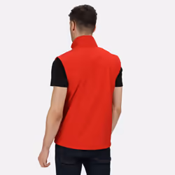 Regatta Mens Octagon 3 Layer Printable Softshell Bodywarmer - S, Classic Red
