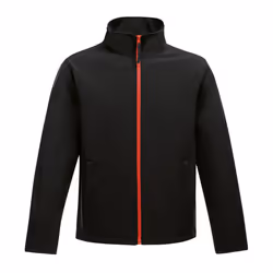 Regatta Mens Ablaze Printable Softshell Jacket - S, Black/Classic Red