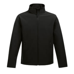 Regatta Mens Ablaze Printable Softshell Jacket - S, Black/Black