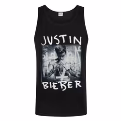 Justin Bieber Official Mens Purpose Vest - XL, Black