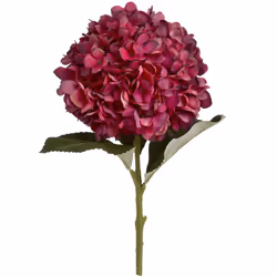 Hill Interiors Artificial Autumn Hydrangea - One Size, Ruby
