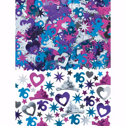 Amscan Sweet 16 Celebration Mega Value Metallic Confetti