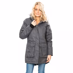 Trespass Womens/Ladies Thundery Waterproof Jacket - XS, Black/Silver Grey