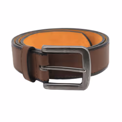 Duke Mens Avant King Size Burnished Edge Belt - 42, Brown