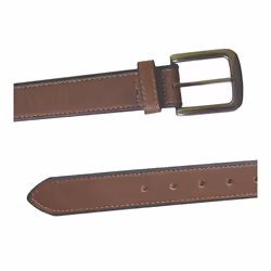 Duke Mens Avant King Size Burnished Edge Belt - 42, Brown