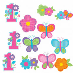 Amscan 1st Birthday Cut Out Decorations (Pack of 12)