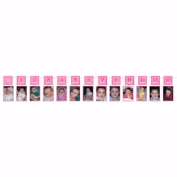 Amscan Baby Photo Garland Banner - One Size, Pink