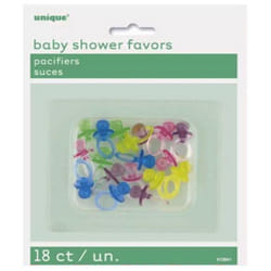 Unique Party Baby Shower Party Favours - One Size, Dummy Multicoloured