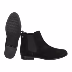 Botines Efecto Terciopelo Y Gomas ElÃ¡sticas Wf200004a Para Mujer - black, 36