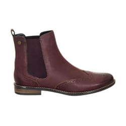 Botines Con Suela Antideslizante Wf200010a Mujer - burgundy, 37