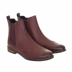 Botines Con Suela Antideslizante Wf200010a Mujer - burgundy, 37