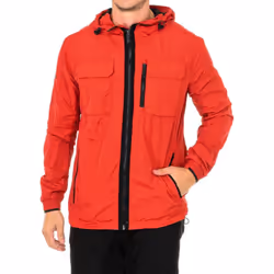 Chaqueta Impermeable Y Capucha Fija M5010032a Para Hombre - red, L