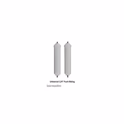 2 x High Quality Under Sink In-Line Water Filter 1/4" Push Fitting