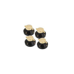 Gold Black Switch Gas Flame Burner Knobs for STOVES Oven Hob Cooker x 4