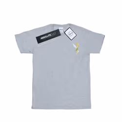 Disney Mens Tinkerbell Chest T-Shirt - S, Sports Grey