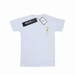 Disney Womens/Ladies Tinkerbell Chest Cotton Boyfriend T-Shirt - L, White