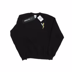 Disney Mens Tinkerbell Chest Sweatshirt - S, Black