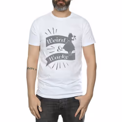 Disney Mens Alice In Wonderland Weird And Wacky T-Shirt