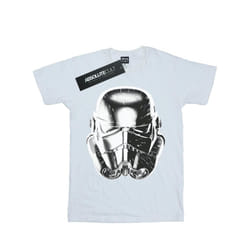 Star Wars Mens Stormtrooper Warp Speed Helmet T-Shirt - S, White