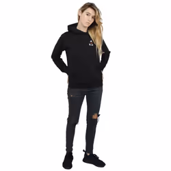 Disney Womens/Ladies Mickey Mouse Kickin Retro Chest Hoodie - S, Black