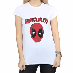 Marvel Womens/Ladies Deadpool Seriously Cotton T-Shirt - S, White